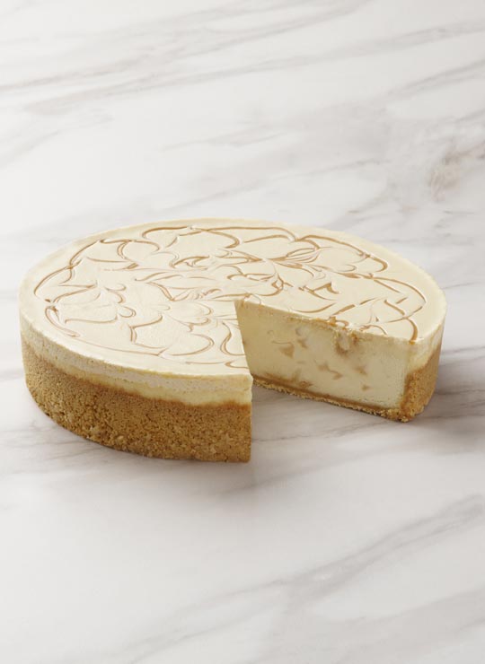 A slice of Banoffee Cheesecake
